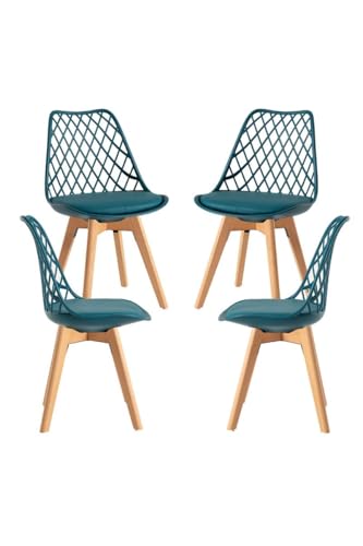 Regalos Miguel - Packs Sillas Comedor - Pack 4 Sillas Mima - Verde Azulado Regalos Miguel - Packs Sillas Comedor - Pack 4 Sillas Mima - Verde Azulado