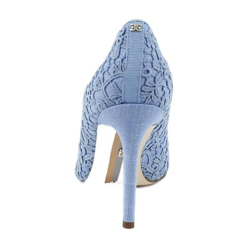 Image of Sam Edelman Women's Hazel Pump Royal Sky Blue Lace 5 Medium