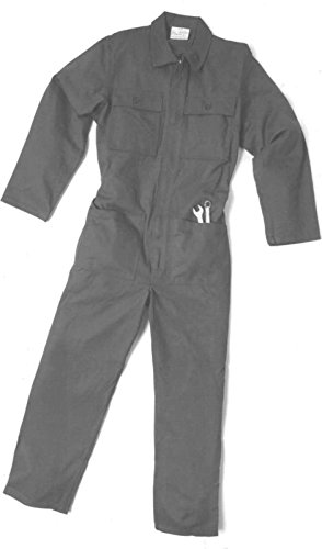 Mono de Trabajo Talla S 100% algodón elástico antienganches en Las muñecas Gris