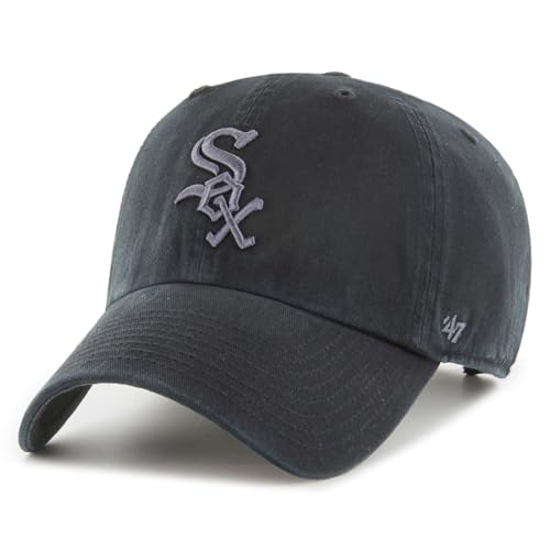 47 Chicago White Sox MLB Loop Label Clean Up Black Adjustable Cap