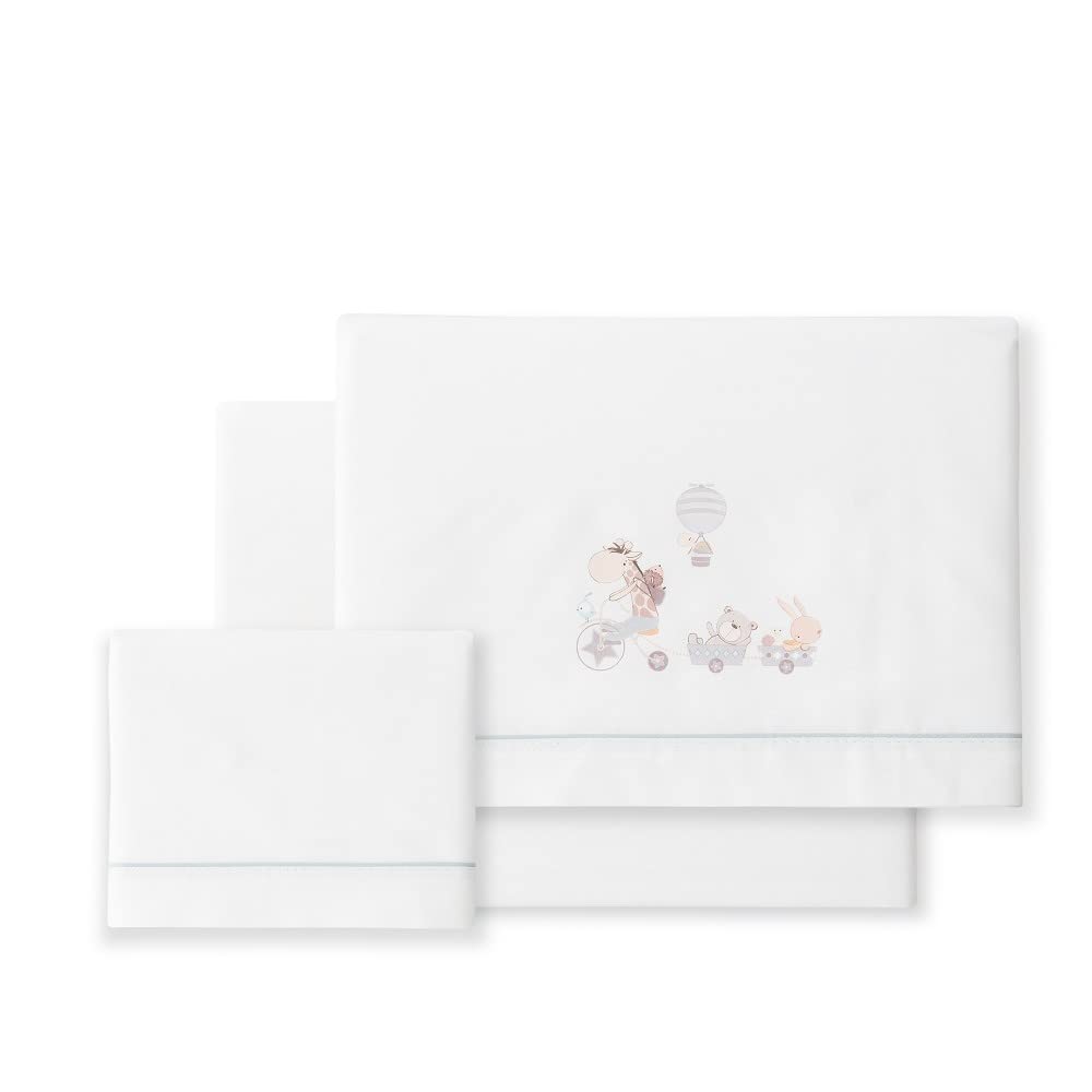 Giraffe Bike Sheets White and Grey