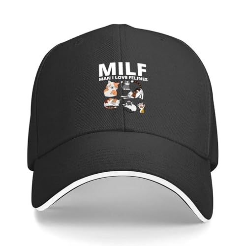 Couple cadeau homme casquette de baseball j'adore les félins pour un style urbain unique