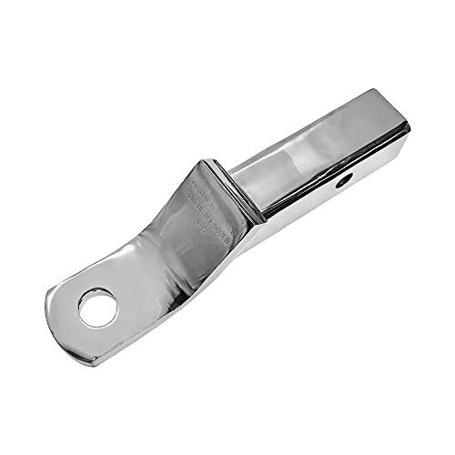 Generic 2-Inch Ball Draw Bar Trailer Hitch Mount, Fits 2-In Receiver, 5000 Lbs, Chrome Plated, Maxload: 5,000 Lbs, Tongue WT: 500 Lbs, Silver Metal, Lower Hitch Ball Approx 2''