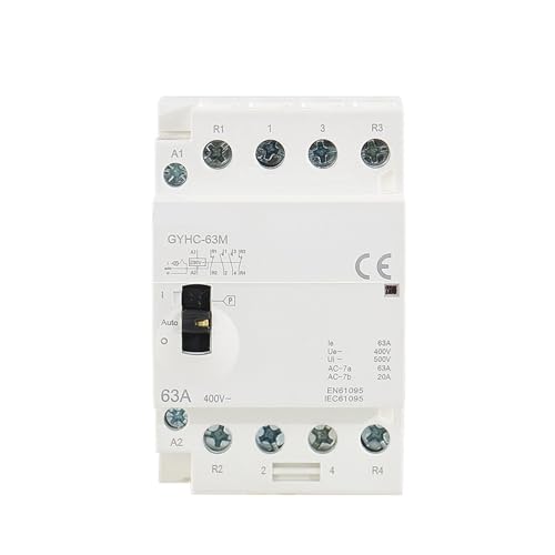 Contactor modular 4P 63A 220V interruptor manual de carril DIN contactor de CA para vivienda 3