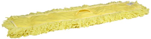 Image of Rubbermaid Commercial Products Trapper Cotton Floor Dust Mop Head Refill 36-Inch Yellow Use for Janitorial Maintenance /School /Lunchroom /Office Building Cleaning