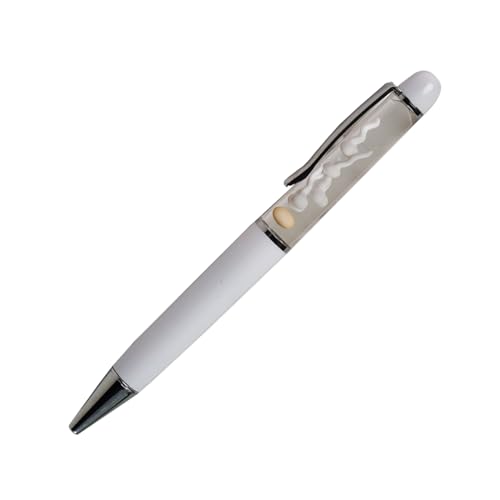 Image of Egg Sperm Pen 3D Floater Floating Will Be Moved Funny Pens For Adults Him Her Unique Gift Boy Girl Friend Women Wife Husband(White)
