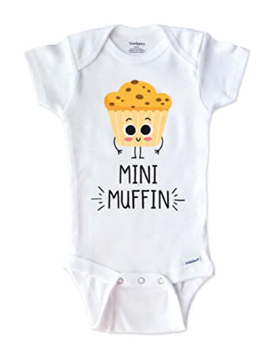 Mini Muffin Cute Food Baby Bodysuit Chocolate Muffin