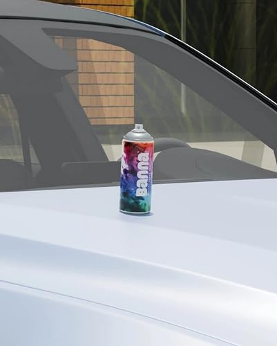 Image of BANNA Casablanca White - Chevrolet Automotive Spray Paint | DIY Acrylic Multipurpose Spray Paint | Quick-Drying, Multi-Surface for Metal, Wood, Plastic, Walls, Automotives, Glossy Finish