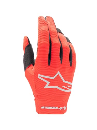 Luva Alpinestars Radar 24 Vermelho Marte Prata (L/G)
