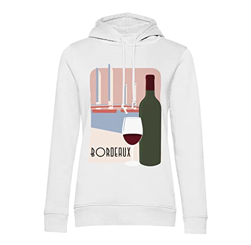 Sweat à capuche bordeaux homme et femme style tourisme vin de France urbain