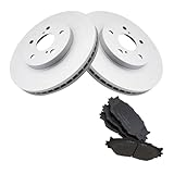 OKJHFD Brake Pads & Rotors Kit Disc and Set Front Side Ceramic Coated for Lexus for IS250 2.5L 2006-2008 446553020 EHT1178H