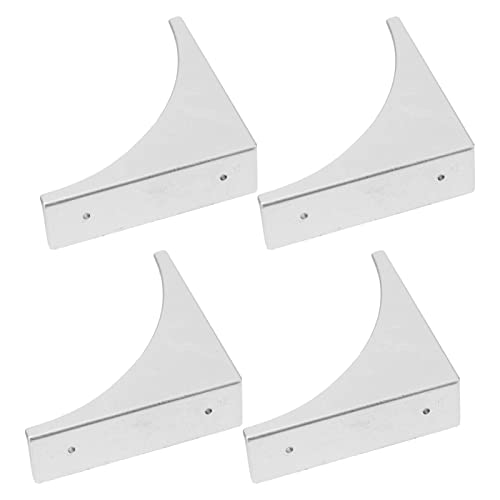 Housoutil 4 Protectores de Plata para Muebles Protectores de Protección de Metal Armario de Mesa de Esquina de Hogar Antiguo para Parachoques Vintage Bordes Decorativos Protector de Cobre