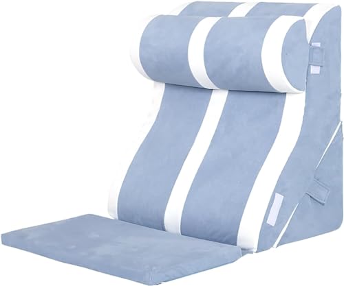 Coussin dos et oreiller de lecture de lit compensé avec housse amovible - 2