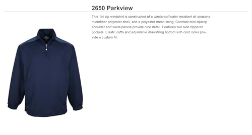 AFC Men's Windproof Water Resistant WindShirt 1/4 Zip Long Sleeve Shirt Jacket2