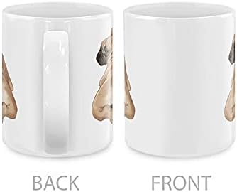 MUGBREW French Bulldog Butt Looking Back Ceramic Coffee Mug Tea Cup, 11 OZ - Image 3