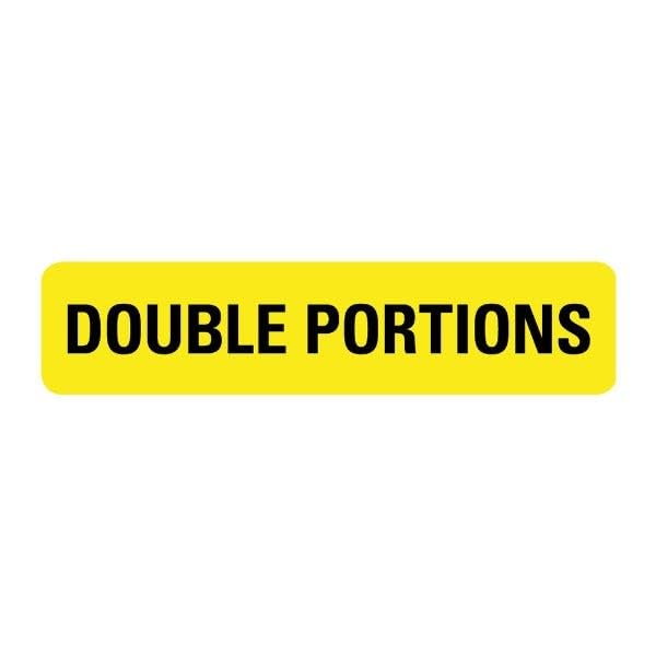 LabeValue | Double Portions Food Service Medical Labels LV-MFSL17