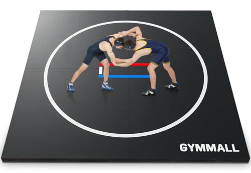 GYMMALL 10'x10' Foldable Wrestling Mat, 1.2
