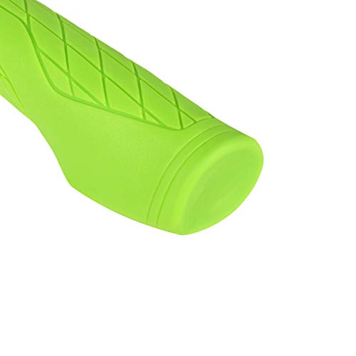Solodrive Ergonomic Design Bike Grips, Comfortable Bicycle Handlebar Grips, Single Lock-On Mountain Bike Grips, Non-Slip Handle Grips, Fit Mtb, E-Bike, Hybrid, Scooter (Green) #TOP2