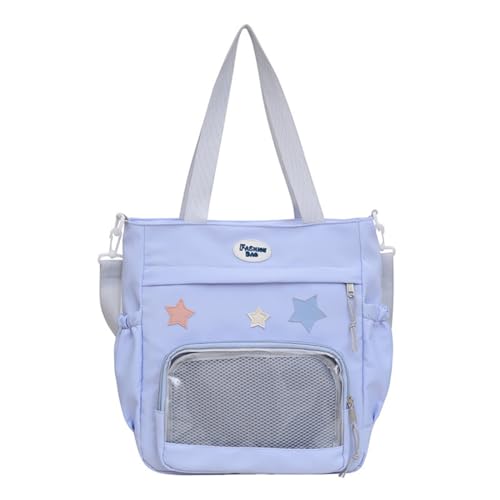 Y2k Star Ita Bag,Cute Messenger Bag,Kawaii Pins Display Tote Shoulder Crossbody Purse For Women Girls