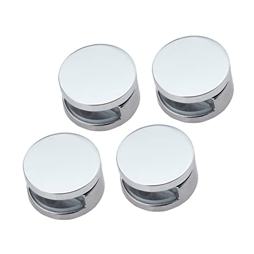 Mipcase 4 Piezas Soporte de Estante de Vidrio Clips para Redondos Soporte de Montaje para Marco de Unidades para Uso Hogar