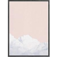 SIGNWIN Framed Canvas Wall Art Pastel Pink Sky Nature Clouds Photography Modern Art Contemporary Relax/Calm for Living Room, Bedroom, Office - 16