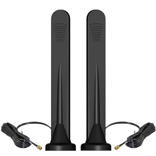TECHTOO Cellular Antenna 5G 4G LTE 3G GPRS GSM External Antenna Waterproof with Magnetic Base Compatible with LTE Wireless Router Modem Hotspot Cellular Gateway Industrial IoT Router Mobile