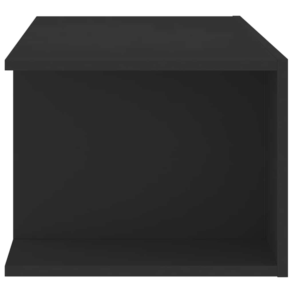 vidaXL Mueble para TV con Luces LED Soporte Armario Aparador Estante Salón Sala de Estar Dormitorio Decoración Entretenimiento Negro 90x39x30 cm