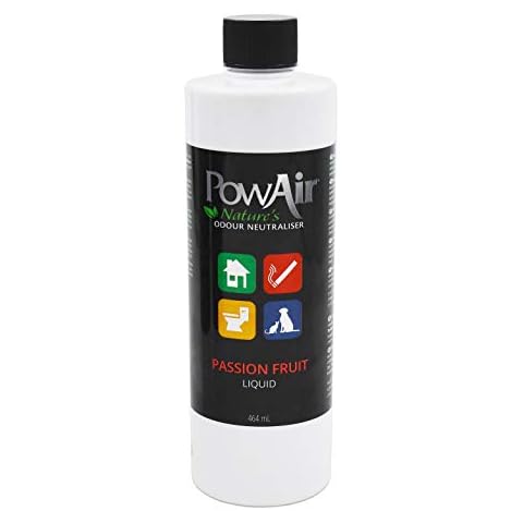 PowAir Liquid Natural Odour Neutraliser - Passion Fruit Fragrance - Versatile Odour Control for Cleaning Solutions, Sprayers and Diffusers (464ml) Cover