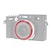 FocusFoto Aluminum Alloy Metal Lens Decoration Ring for Fuji X100 Series Camera, Compatible with Fuji X100V, X100VI, X100F, X100T, X100S, X100 (Red)