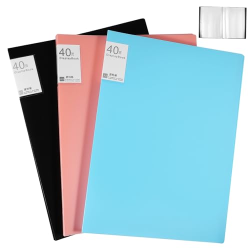 Mikikit 3 Stück A3 Display Book Mappe