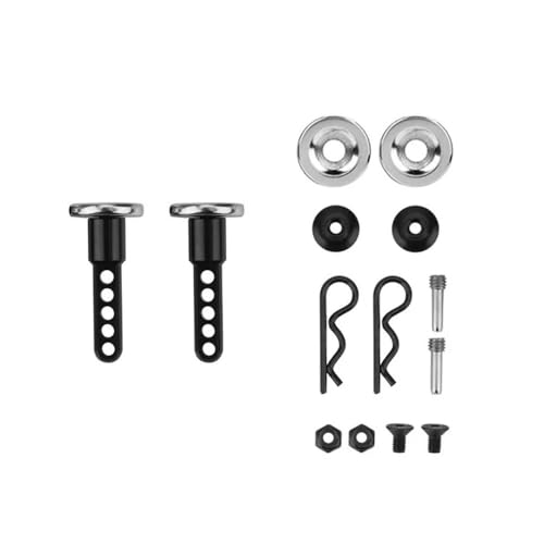 RC Crawler Extended Body Post Mounts 1/10 Scale Metal with Compatible with SCX10 II 90046 90047 90059 90060(27mm)