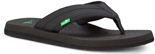 Sanuk Men's Beer Cozy 2 Black Flip-Flop 11 M US