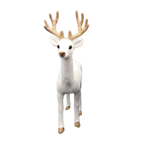 Oxxggkao Natale Renna Figurine Decorazioni In Piedi Deer Figure Cervo Modello Animale Per La Casa Vino Cabinet Decors Tavola Decorazioni Decorazioni di Natale