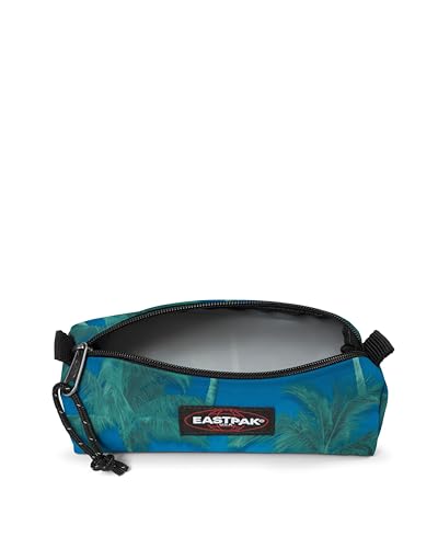 Image of EASTPAK Benchmark Pencil Case - Durable Organizer, Brize Tree Navy | Lightweight & Zippered Stationary Storage Bag for Pens /Accessories
