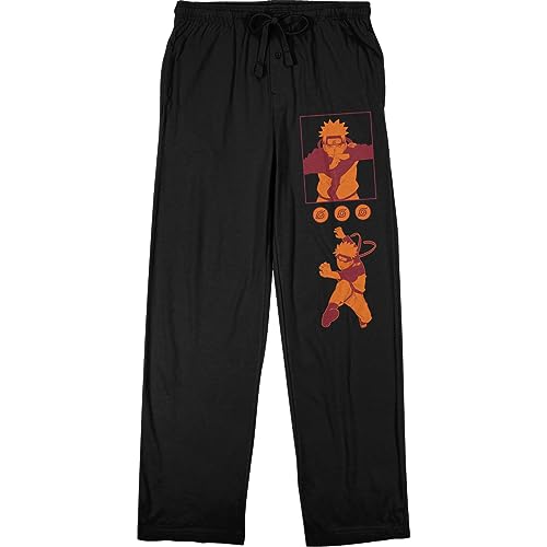 Naruto Shippuden Men's Black Pajama Bottoms