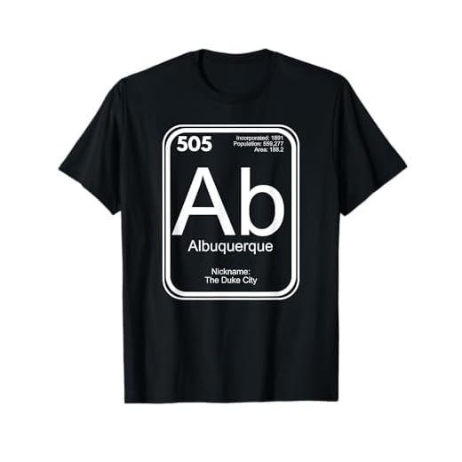 Albuquerque TShirt Periodic Table New Mexico Gift
