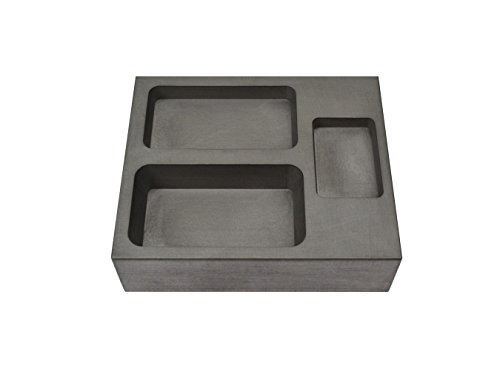 2-5-10 Troy Ounce Gold Combo Graphite Ingot Mold for Precious Metal Casting