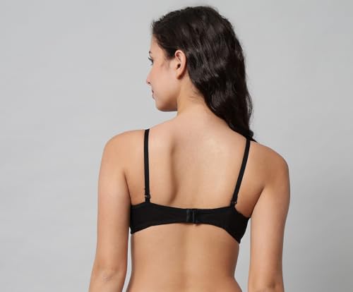 Image of SPUNN Women's Cotton Blend Light Padded Wirefree T-Shirt Bra Combo