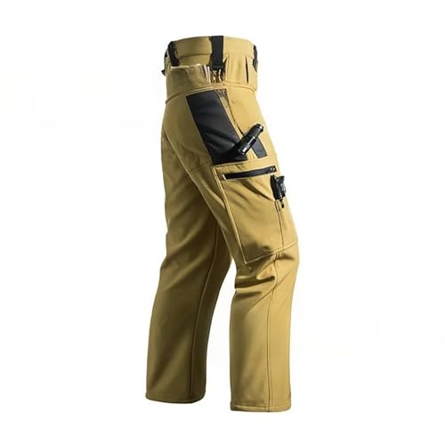 Hawyet Mens Work Pants Fleeced Rip Stop Water Resistance Multi Pockets Multi Functional Outdoor Military Camo Pants2