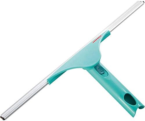 Leifheit Window Squeegee M, 28cm wide, Easy to Hold, Swivel Handle for Easy Side to Side Streak Free Window Wiping and Drying, Connects with Leifheit Click System Extending Handles