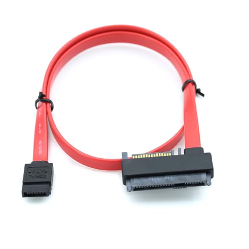 Cable de Datos SATA a SAS SFF-8482 0.5m Rojo