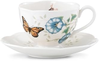 Lenox Monarch Butterfly Meadow Cup And Saucer, 1.3 LB