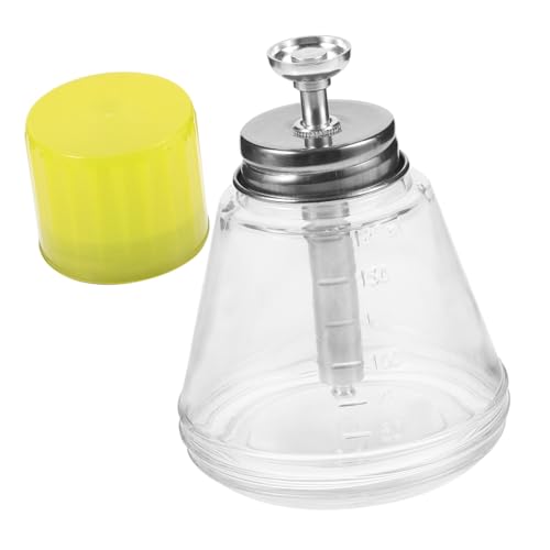 SOIMISS Flacon Verre Vide avec Pompe Distributeur Transparent Anticorrosion Renforcé Aluminium pour Dissolvant Vernis à Ongles Usage Professionnel et Domestique