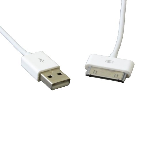 4ft White USB Charger Data Sync Cable for Apple iPhone 4, 4s, 3G, 3GS, 2G, iPod, iPod touch, iPod Nano