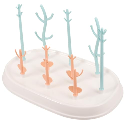 minkissy Égouttoir à Biberons Portable avec Plateau Intégré Organisateur pour Biberons Et Tasses Séchant Et Rangeant