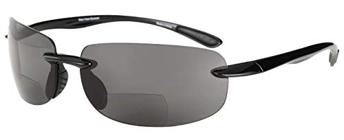 'The Influencer' 2 Pair of Lightweight Sport Wrap Polarized Bifocal Reading Sunglasses for Men and Women2