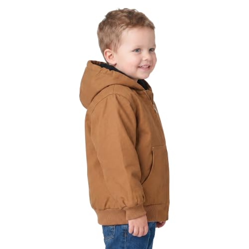 Image of Carhartt Baby Boys Insulated Hooded Canvas Zip-Up Jacket