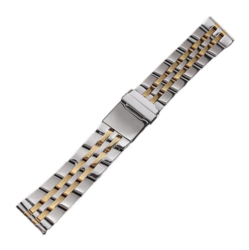 Bracelet de montre acier inoxydable 18mm 20mm 22mm argent or pour homme compatible Breitling