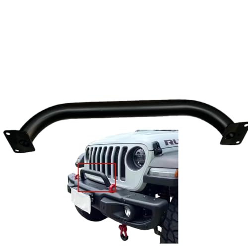 Pare-buffle 10e anniversaire N Tube pour Jeep Wrangler JL (2018-2023) - Pare-chocs avant en acier inoxydable robuste, protection tout-terrain noire (modèle...