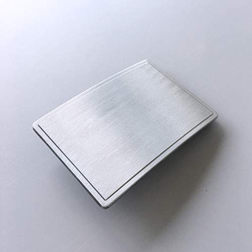 Jean's Friend Antique Brushed Silver Rectangle Blank Belt Buckle For Engraving Also Stock In The Us #TOP1